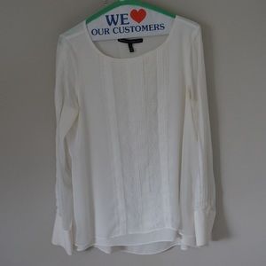 WHBM Lace Chiffon Blouse